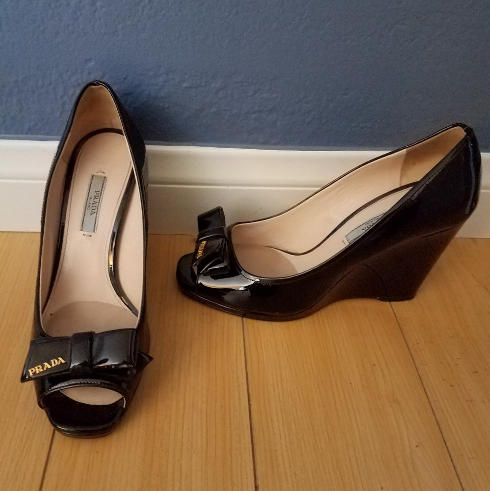 Prada patent leather heels